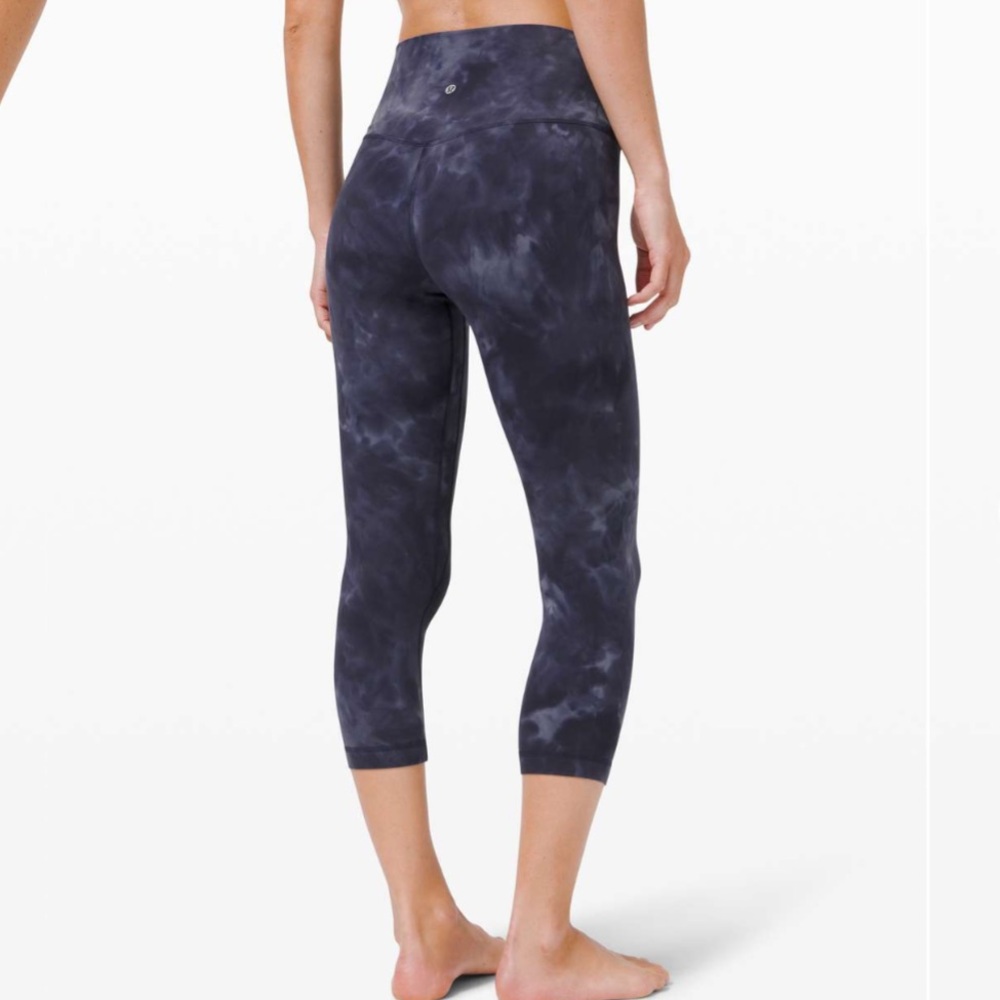 Lululemon Align Crop 21" Leggings - Navy and Gray